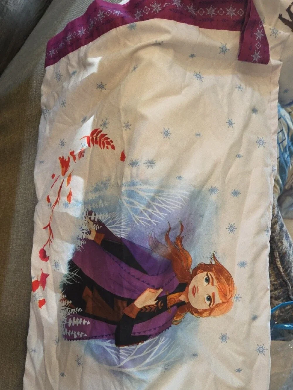 Disney Frozen II Full Microfiber Sheet Set - White and Purple Accents